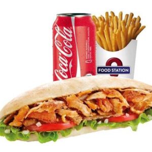 Menu sandwich grec