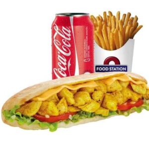 Menu sandwich chicken curry