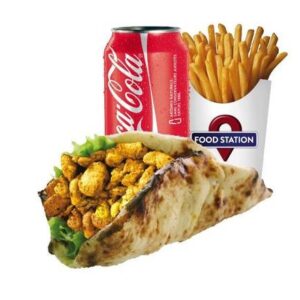 Menu naan poulet curry