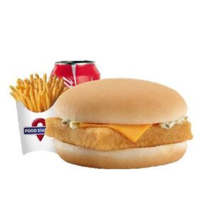 Menu fish burger