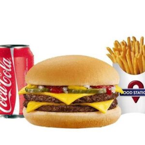 Menu double cheeseburger